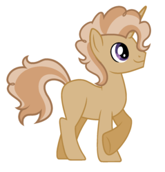 Size: 1208x1264 | Tagged: safe, artist:unoriginai, oc, oc only, oc:grilled panini, pony, unicorn, blank flank, crack shipping, male, offspring, parent:cheese sandwich, parent:trixie, parents:cheesixie, solo, stallion