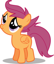 Size: 824x970 | Tagged: safe, artist:creshosk, scootaloo, pegasus, pony, g4, cute, cutealoo, female, filly, foal, frown, looking up, puppy dog eyes, sad, simple background, solo, transparent background, vector