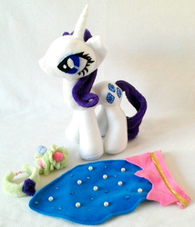 Size: 455x532 | Tagged: safe, artist:catzilerella, rarity, g4, irl, photo, plushie