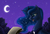 Size: 2000x1343 | Tagged: safe, artist:anadukune, princess luna, g4, female, night, sandwich, solo