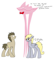 Size: 1856x2048 | Tagged: safe, artist:chub-wub, derpy hooves, doctor whooves, time turner, pegasus, pony, g4, bowtie, doctor whooves gets all the assistants, female, hanar, mare, mass effect, simple background, transparent background