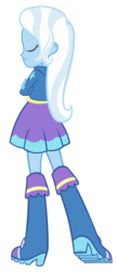 Size: 2168x5000 | Tagged: dead source, safe, artist:pinkiespartygirl, trixie, equestria girls, g4, boots, clothes, female, high heel boots, hoodie, jacket, shirt, shoes, simple background, skirt, solo, transparent background, vector