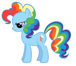 Size: 1656x1446 | Tagged: safe, artist:durpy, color edit, pinkie pie, rainbow dash, earth pony, pony, g4, awesome, color change, cool, cute, dashabetes, female, palette swap, recolor, simple background, solo, transparent background, vector