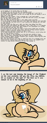 Size: 1280x3318 | Tagged: safe, artist:slavedemorto, oc, oc only, oc:backy, earth pony, pony, ask, ass worship, butt, butt religion, butts, creation, female, mare, plot, preacher, religion, solo, tumblr