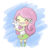 Size: 500x513 | Tagged: safe, artist:theuntouchedmilk, angel bunny, fluttershy, equestria girls, g4, blushing, chibi, cute, eyes closed, female, happy, hug, open mouth, shyabetes, smiling, solo