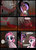 Size: 756x1058 | Tagged: safe, artist:helenasherzblut, pinkie pie, oc, oc:ruby crow, fanfic:silent ponyville, g4, comic, lost memories