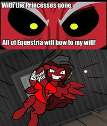 Size: 640x756 | Tagged: safe, lord tirek, oc, oc:ink rose, g4, exploitable meme, meme, scout (tf2), team fortress 2, this will end in pain, tirek vs everyone meme