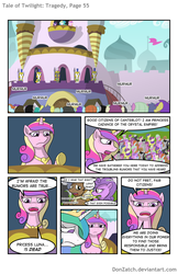 Size: 792x1224 | Tagged: safe, artist:donzatch, princess cadance, princess celestia, twilight sparkle, alicorn, pony, comic:tale of twilight, g4, canterlot, comic, female, mare, twilight sparkle (alicorn)