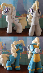 Size: 5505x9216 | Tagged: safe, artist:plushypuppy, surprise, absurd resolution, customized toy, irl, photo, plushie, toy, wonderbolts uniform