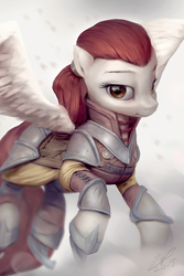 Size: 800x1200 | Tagged: safe, artist:assasinmonkey, oc, oc only, pegasus, pony, first contact war, armor, female, mare, solo