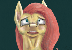 Size: 1000x700 | Tagged: safe, artist:shaiza7, fluttershy, g4, crying, female, solo