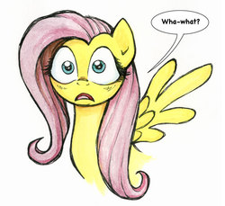 Size: 576x527 | Tagged: safe, artist:halfsparkle, fluttershy, g4, female, solo