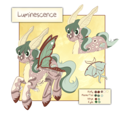 Size: 5135x4852 | Tagged: safe, artist:styxlady, oc, oc only, oc:luminescence, mothpony, original species, absurd resolution, solo