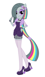 Size: 1489x2552 | Tagged: safe, artist:reitanna-seishin, marble pie, equestria girls, g4, my little pony equestria girls: rainbow rocks, equestria girls-ified, female, microphone, ponied up, simple background, solo, transparent background