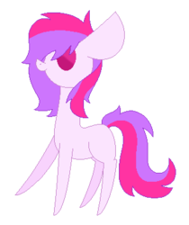 Size: 318x379 | Tagged: safe, artist:tropicdash, oc, oc only, oc:silent song, chibi, cute, ponysona, solo