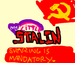 Size: 300x250 | Tagged: safe, edit, communism, hilarious in hindsight, logo, logo edit, my little x