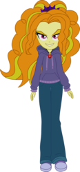 Size: 4218x9103 | Tagged: safe, artist:mit-boy, adagio dazzle, equestria girls, g4, my little pony equestria girls: rainbow rocks, absurd resolution, clothes, female, gem, hoodie, looking at you, simple background, siren gem, smirk, solo, svg, transparent background, vector