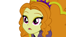 Size: 3372x1897 | Tagged: safe, artist:vaniaeditors, adagio dazzle, equestria girls, g4, my little pony equestria girls: rainbow rocks, amazed, clothes, female, hoodie, open mouth, simple background, solo, transparent background