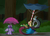 Size: 2000x1454 | Tagged: safe, artist:nolycs, discord, twilight sparkle, alicorn, pony, g4, female, magic, mare, my neighbor totoro, rain, twilight sparkle (alicorn), twilight sparkle is not amused, umbrella, unamused, wet mane