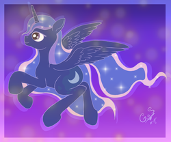 Size: 1200x1000 | Tagged: safe, artist:godofsteak, princess luna, g4, female, solo