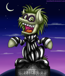 Size: 1700x2000 | Tagged: safe, artist:neoncel, pony, beetlejuice, ponified, solo