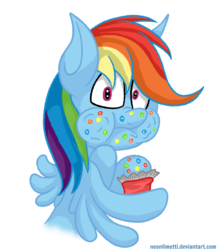 Size: 1300x1500 | Tagged: safe, artist:neoncel, rainbow dash, pony, g4, female, simple background, skittles, solo, transparent background