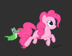 Size: 1150x900 | Tagged: safe, artist:zonra, gummy, pinkie pie, g4