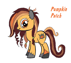 Size: 686x609 | Tagged: safe, artist:bobcatangel, artist:starimo, oc, oc only, oc:pumpkin patch, pony, solo, stitched body, stitches