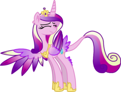 Size: 1206x912 | Tagged: safe, artist:starryoak, princess cadance, alicorn, pony, g4, female, hoof shoes, leonine tail, redesign, simple background, solo, transparent background