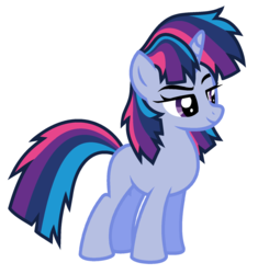 Size: 1656x1760 | Tagged: safe, artist:unoriginai, oc, oc only, pony, unicorn, magical lesbian spawn, offspring, parent:rainbow dash, parent:twilight sparkle, parents:twidash, simple background, white background