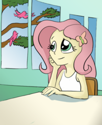 Size: 2714x3330 | Tagged: safe, artist:rainb0wdashie, fluttershy, equestria girls, g4, high res, humanized, solo