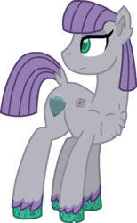 Size: 570x924 | Tagged: safe, artist:starryoak, maud pie, earth pony, pony, g4, chest fluff, female, redesign, simple background, solo, transparent background, unshorn fetlocks