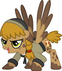 Size: 562x640 | Tagged: safe, artist:starryoak, oc, oc only, oc:autumn tumble, pegasus, pony, offspring, parent:dinky hooves, parent:pipsqueak, parents:dinkysqueak, simple background, solo, transparent background