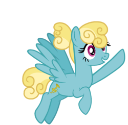 Size: 955x935 | Tagged: safe, artist:katsubases, artist:starryoak, oc, oc only, oc:sousaphone sashay, pegasus, pony, magical lesbian spawn, offspring, parent:bee bop, parent:bloo, simple background, solo, transparent background