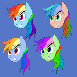 Size: 2400x2400 | Tagged: artist needed, source needed, safe, rainbow dash, g4, female, high res, recolor, solo