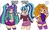 Size: 960x573 | Tagged: safe, artist:danmakuman, artist:dayamond567, color edit, adagio dazzle, aria blaze, sonata dusk, human, equestria girls, g4, alternate clothes, argument, belly button, belt, clothes, dialogue, female, high ponytail, jacket, long hair, microskirt, midriff, miniskirt, pigtails, ponytail, skirt, socks, the dazzlings, thigh highs, thigh socks, trace, trio, trio female, twintails, zettai ryouiki