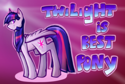 Size: 4500x3000 | Tagged: safe, artist:techniicolour, twilight sparkle, alicorn, pony, g4, best pony, female, grin, high res, mare, solo, twilight sparkle (alicorn)