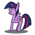 Size: 1650x1650 | Tagged: safe, artist:ronyb, twilight sparkle, pony, g4, female, solo, waving