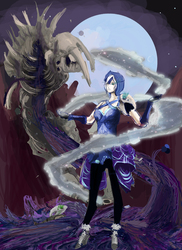 Size: 3442x4731 | Tagged: safe, nightmare moon, human, g4, female, humanized, solo