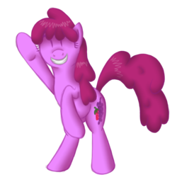 Size: 1000x1000 | Tagged: safe, artist:goldenmercurydragon, berry punch, berryshine, earth pony, pony, g4, berrybetes, cute, eyes closed, female, solo