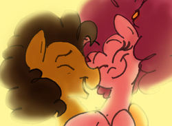 Size: 867x636 | Tagged: safe, artist:frankilew, cheese sandwich, pinkie pie, g4, female, male, ship:cheesepie, shipping, straight