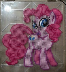 Size: 855x934 | Tagged: safe, artist:the-original-kopii, pinkie pie, g4, perler, perler beads