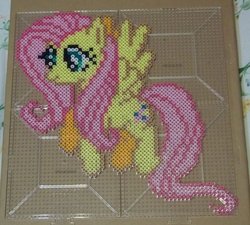 Size: 943x847 | Tagged: safe, artist:the-original-kopii, fluttershy, g4, perler, perler beads