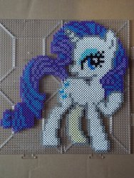 Size: 774x1032 | Tagged: safe, artist:the-original-kopii, rarity, g4, perler, perler beads, solo