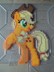 Size: 774x1032 | Tagged: safe, artist:the-original-kopii, applejack, g4, perler, perler beads