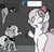 Size: 958x925 | Tagged: safe, artist:alskylark, princess luna, sweetie belle, oc, alicorn, bat pony, pony, unicorn, scootalootheadventurer, g4, butt, filly, plot, woona