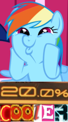 Size: 317x566 | Tagged: safe, rainbow dash, g4, 20% cooler, 200% mad, dashface, expand dong, exploitable meme, meme, metal gear, metal gear rising