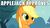 Size: 610x343 | Tagged: safe, applejack, earth pony, pony, g4, applejack approved, image macro, meme, seal of approval, solo