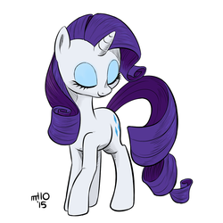 Size: 1200x1200 | Tagged: safe, artist:empty-10, rarity, pony, g4, female, solo