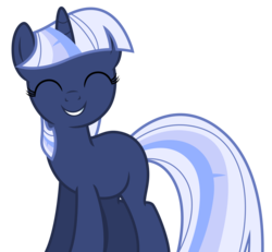 Size: 5000x4611 | Tagged: safe, artist:estories, oc, oc only, oc:silverlay, original species, umbra pony, g4, ^^, absurd resolution, eyes closed, simple background, smiling, solo, transparent background, vector